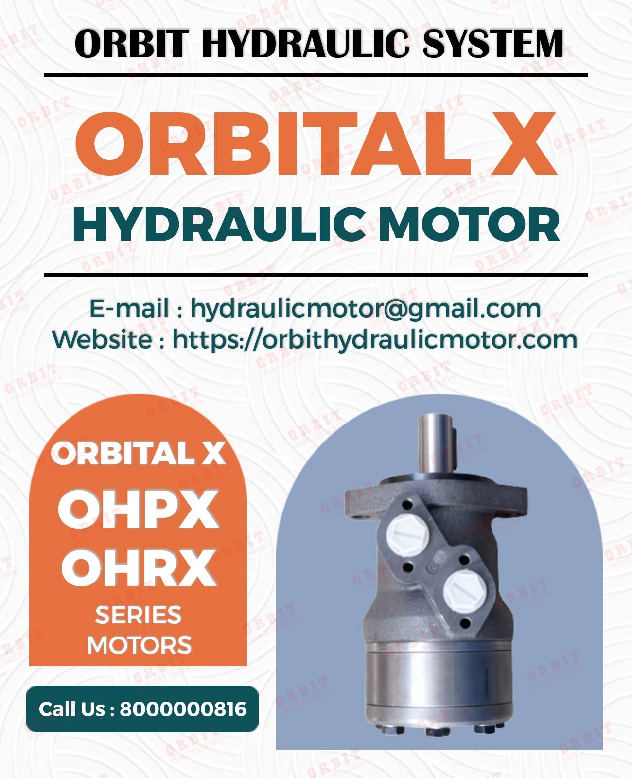 OMRX-50 11185497 White Hydraulic Motor